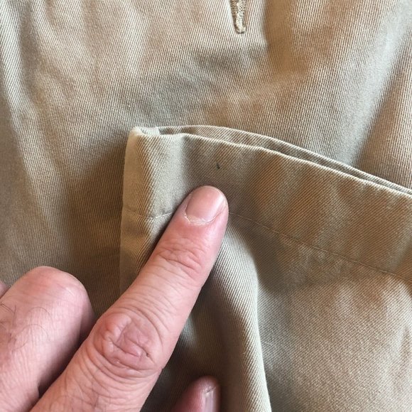 Banana Republic Gavin Chino Slacks Pants 34/34 Men's Khaki Brown Tan - Picture 7 of 11